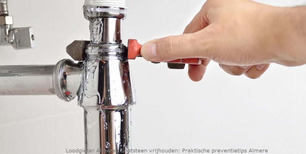 Gootsteen Preventietips Verstopping Almere